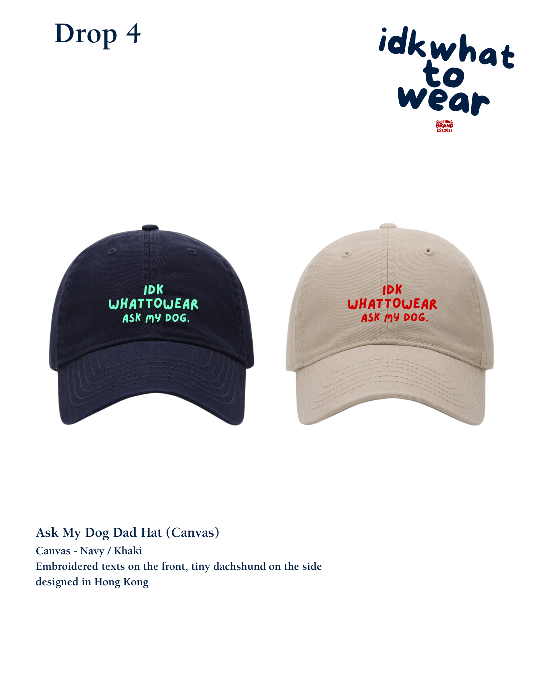 Ask My Dog Canvas Dad Cap