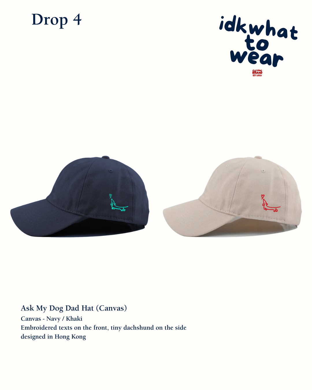 Ask My Dog Canvas Dad Cap