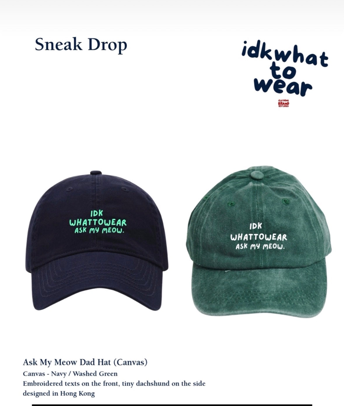 Ask My Meow Dad Cap