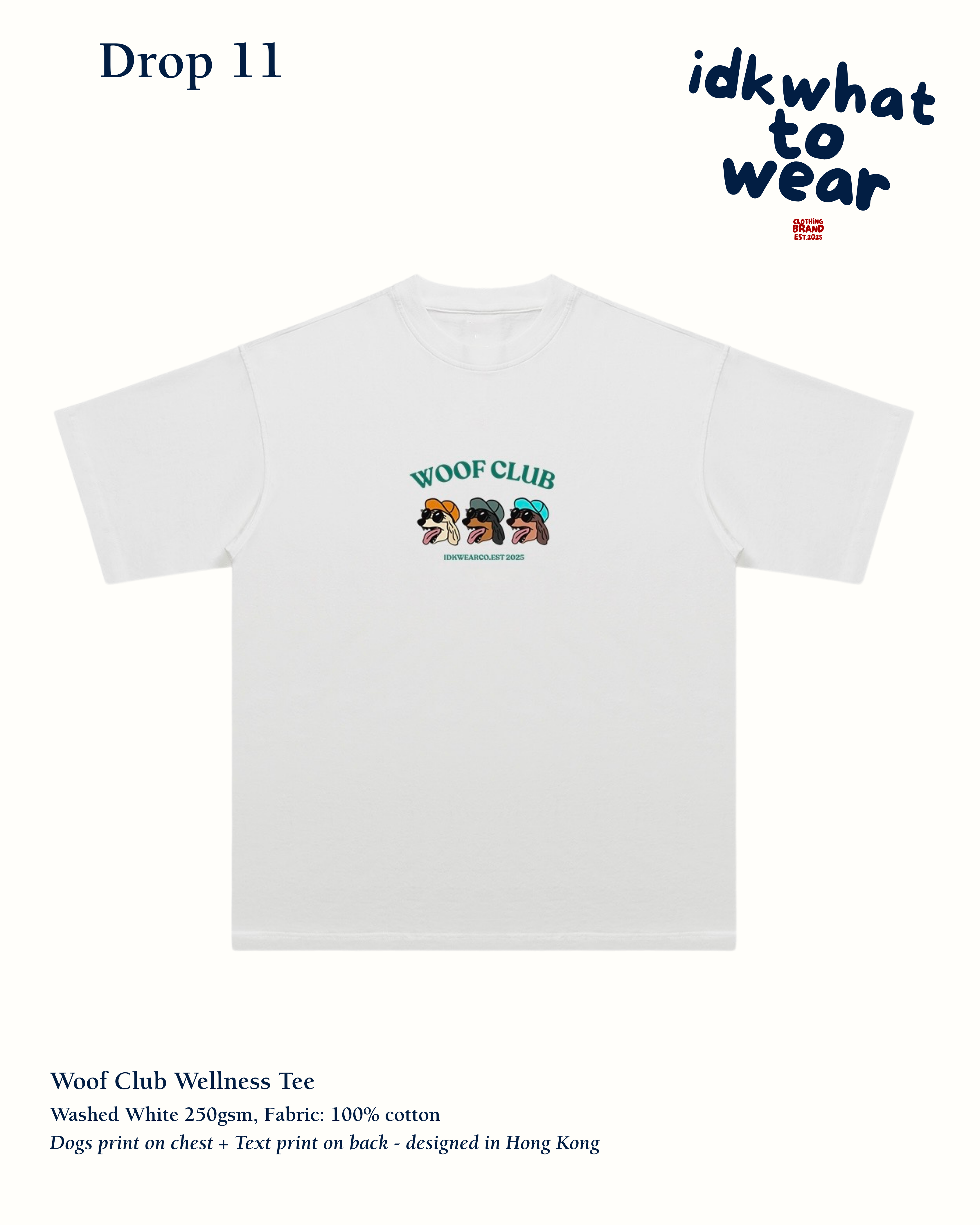 Woof Club Wellness Washed Tee