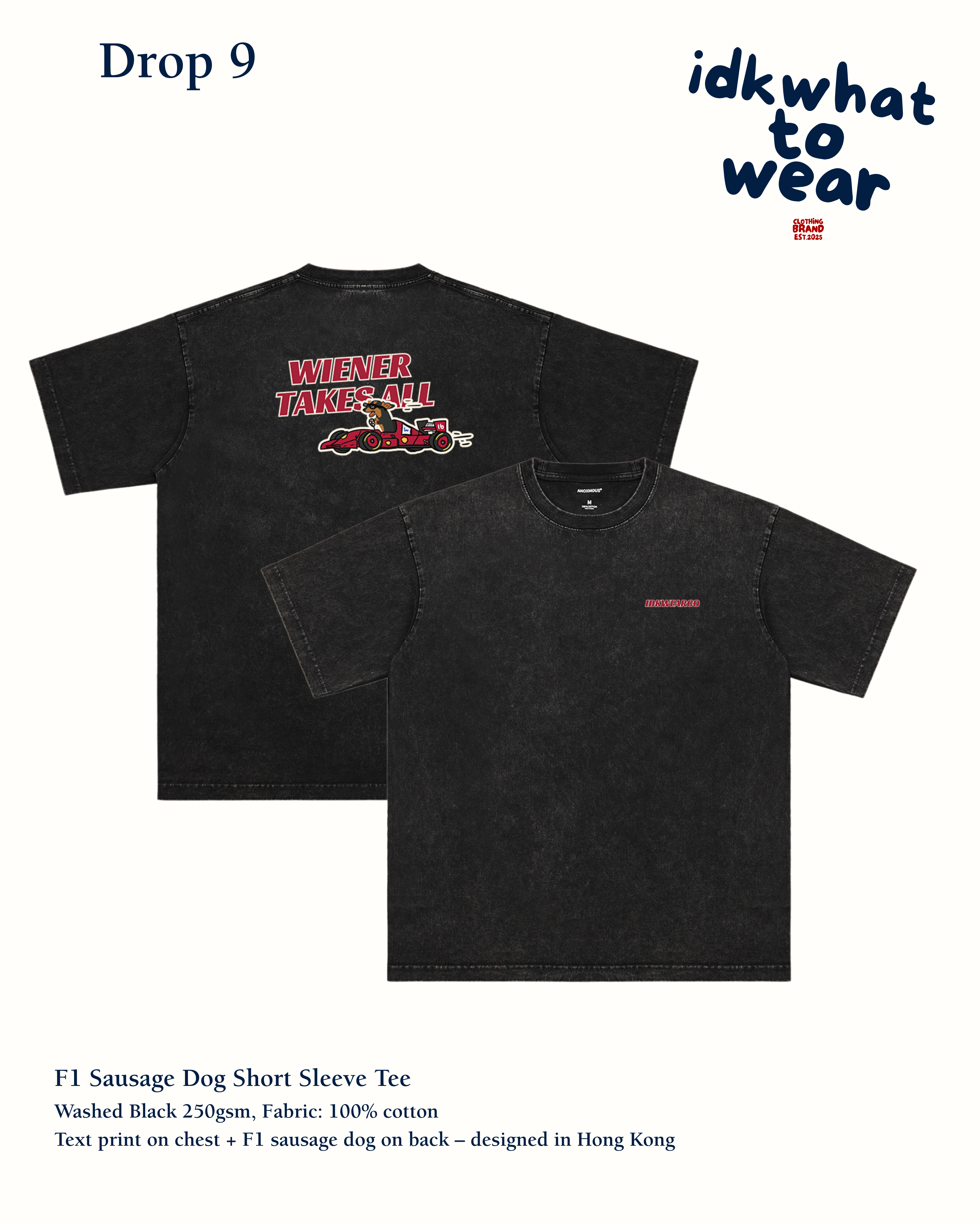 F1 Sausage Washed Tee (Pre Order Item)