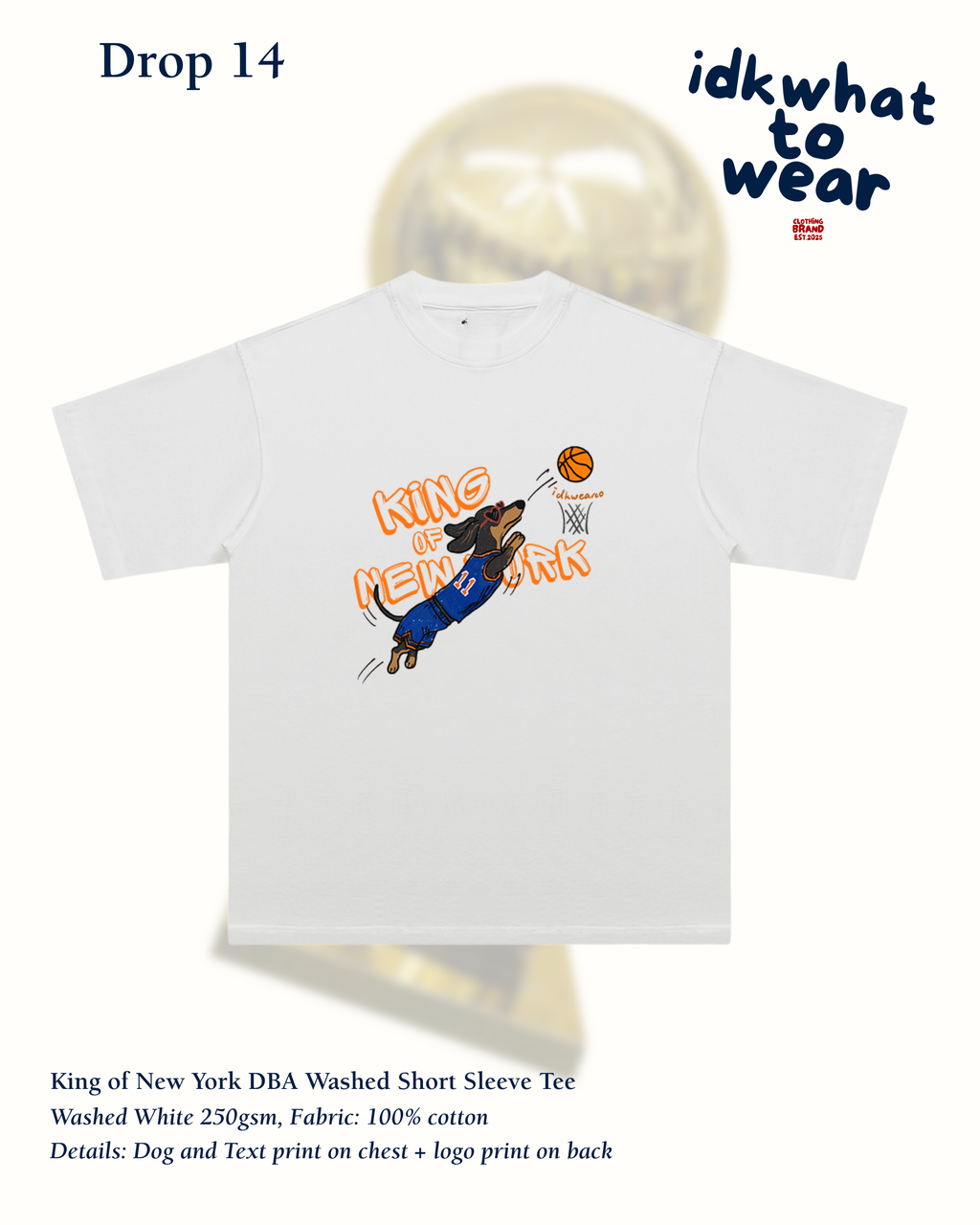 King of New York DBA Washed Tee (Early Bird)