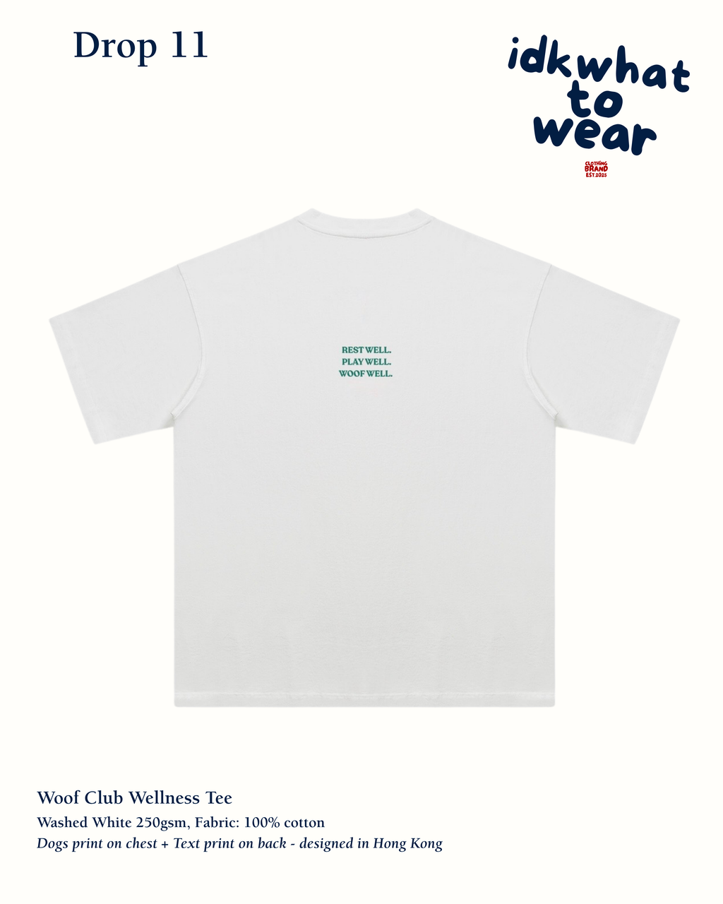 Woof Club Wellness Washed Tee
