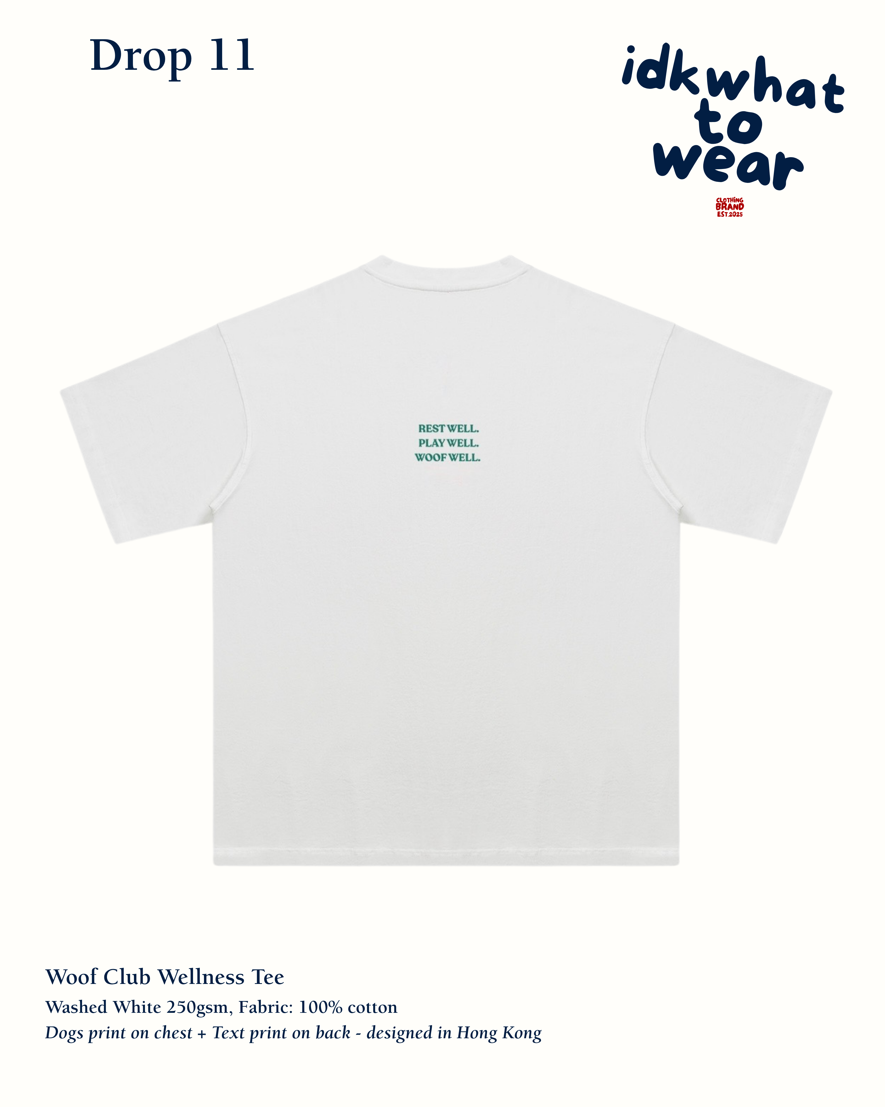 Woof Club Wellness Washed Tee