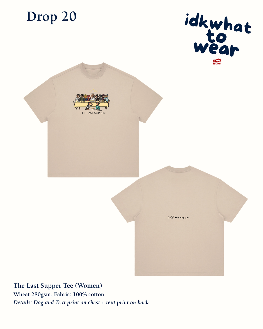 The Last Supper Tee - Female (Free Size)